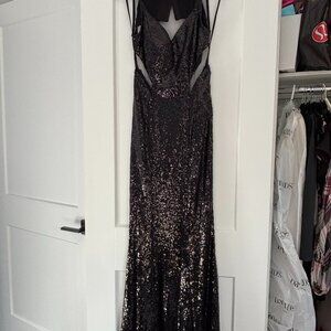 Full length sequin dress
